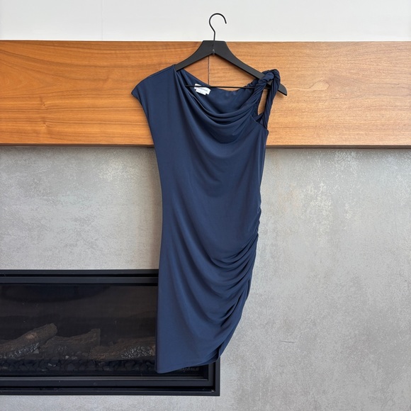 Lovers and Friends Navy Blue One-Shoulder Dress, Size M - Picture 5 of 14